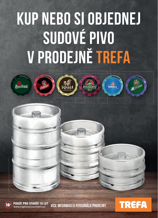 Prodej sudoveho piva Trefa