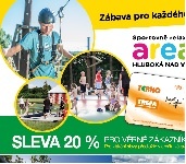 Sleva 20 % do Adrenalin Parku Hluboká nad Vltavou