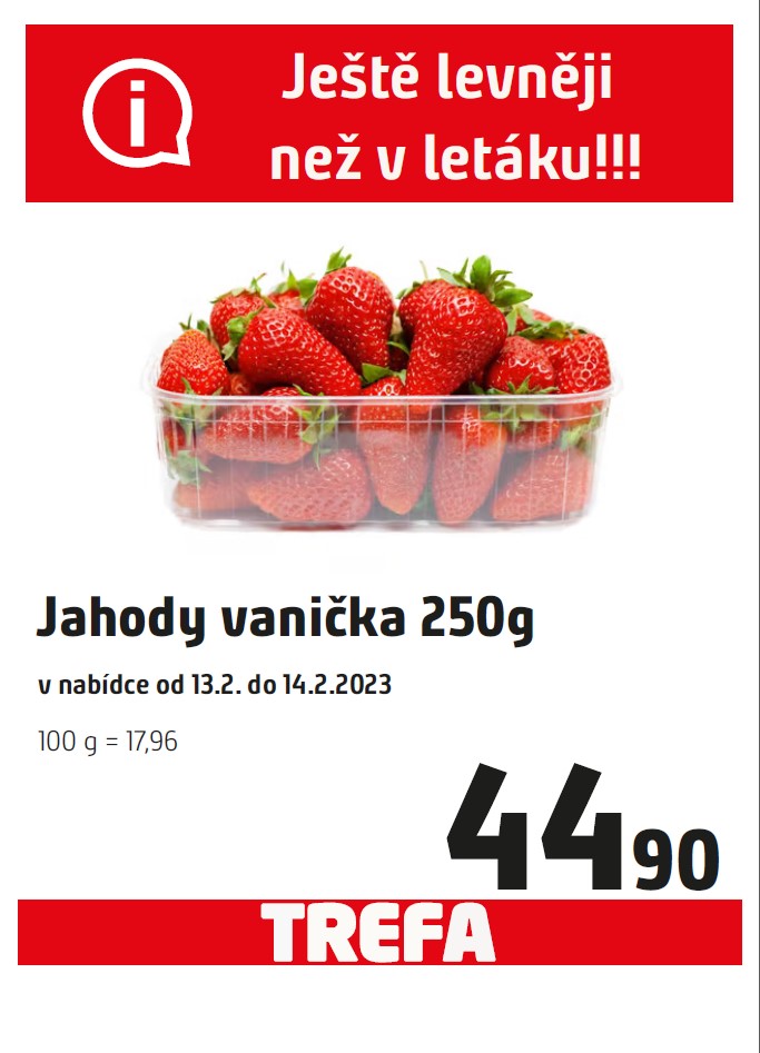 Jahody vanička 250g