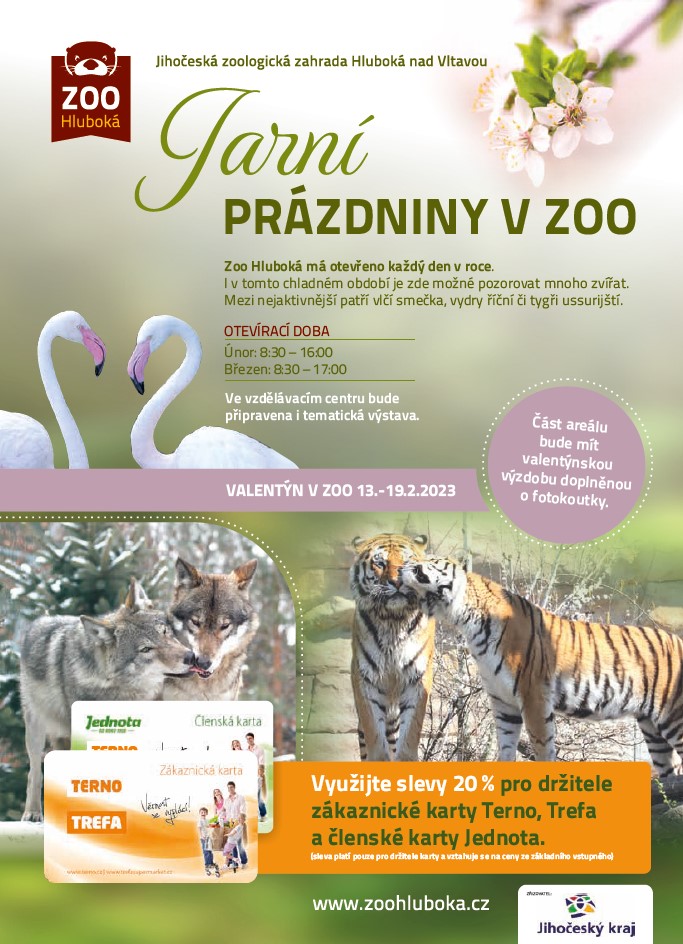 Jarní prázdniny v ZOO Hluboká