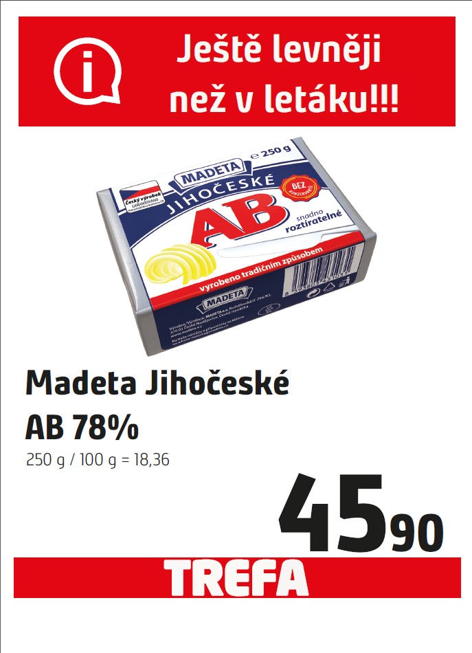 Madeta Jihočeské AB 78%