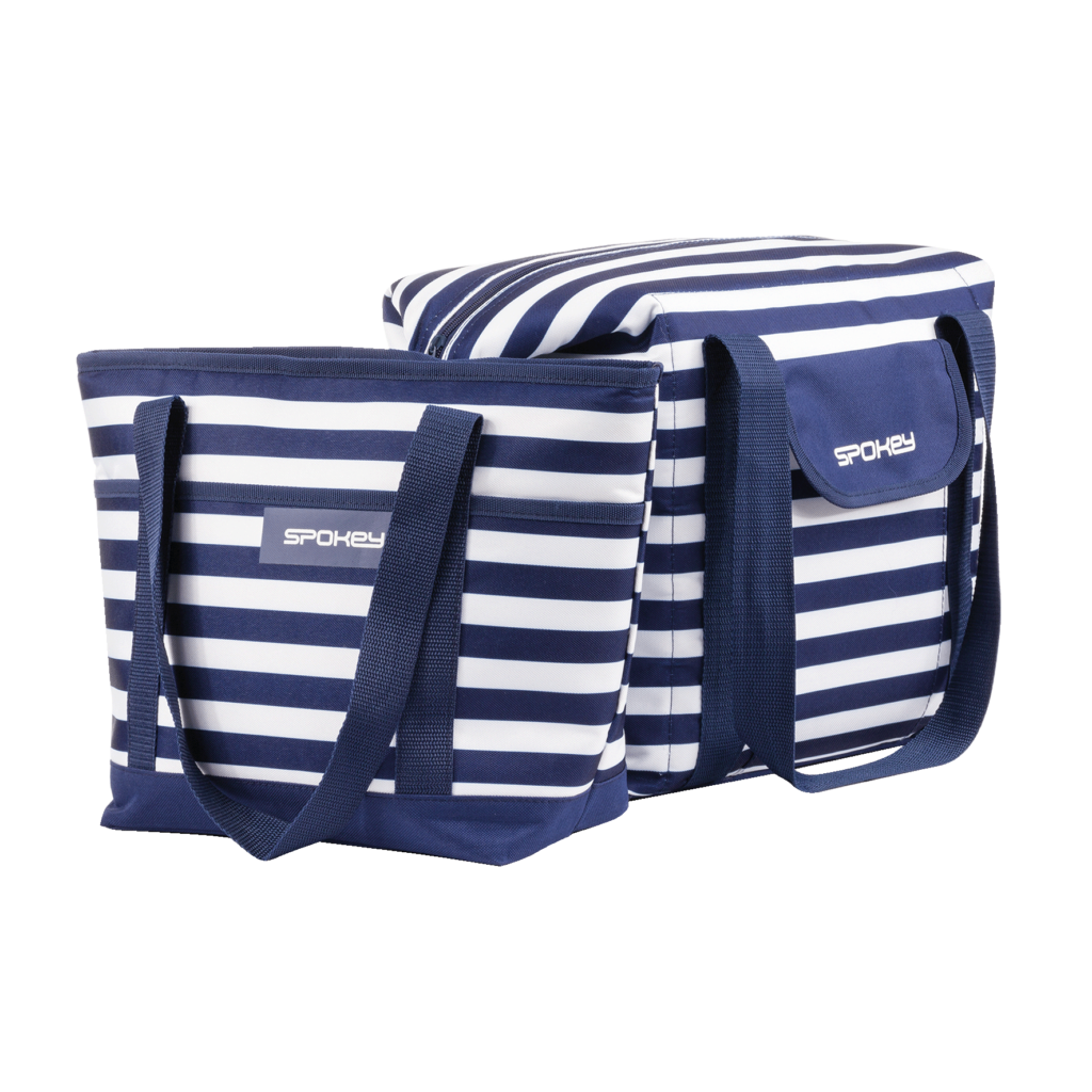 Spokey Termotaška, 28 l, modré pruhy, barevné pruhy