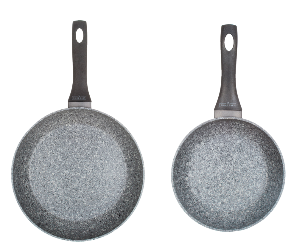 Sada pánví s nepřilnavým povrchem SMART STONE Grey 2ks