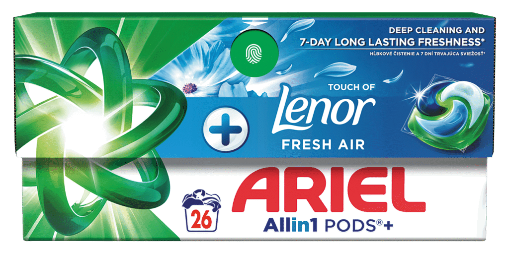 Ariel Plus kapsle Fresh Air krabice 26 ks
