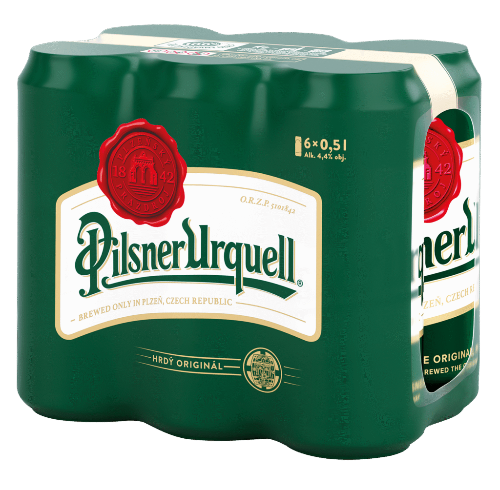 Pilsner Urquell pivo světlý ležák MP 6×0,5l plech