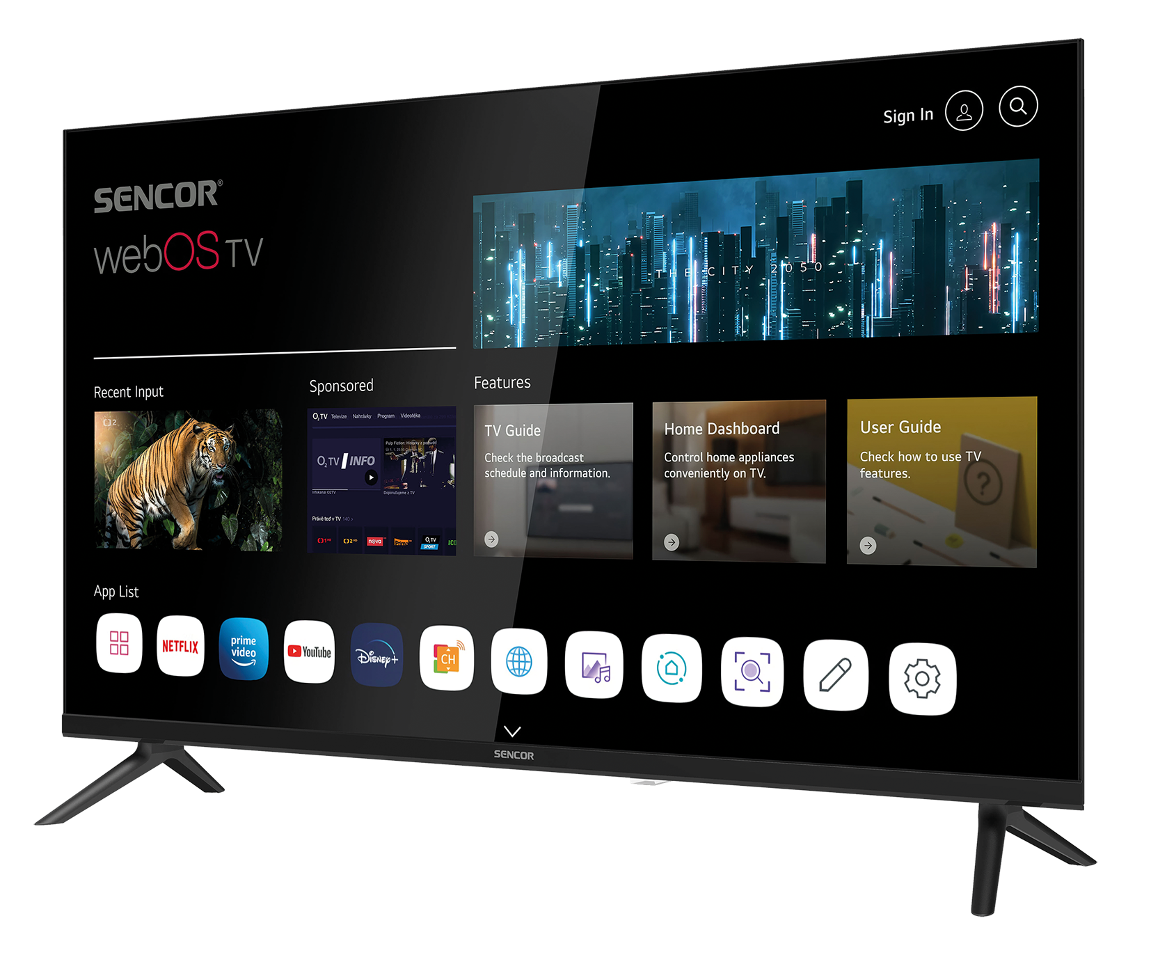 SMART TV, uhlopříčka displeje 80 cm (32″)