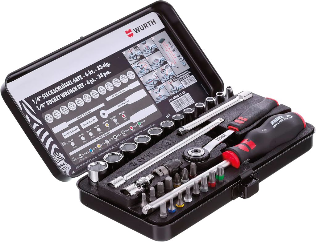 Sada ráčny a nástrčných klíčů